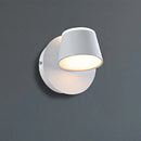 DecorBites™ Modern 1/2/3-Light Bedroom Wall Sconce with Cone Metal Shade - White/Black Vanity Lighting Fixture in White Light