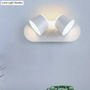 DecorBites™ Modern 1/2/3-Light Bedroom Wall Sconce with Cone Metal Shade - White/Black Vanity Lighting Fixture in White Light
