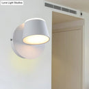 DecorBites™ Modern 1/2/3-Light Bedroom Wall Sconce with Cone Metal Shade - White/Black Vanity Lighting Fixture in White Light