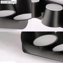 DecorBites™ Modern 1/2/3-Light Bedroom Wall Sconce with Cone Metal Shade - White/Black Vanity Lighting Fixture in White Light