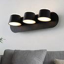 DecorBites™ Modern 1/2/3-Light Bedroom Wall Sconce with Cone Metal Shade - White/Black Vanity Lighting Fixture in White Light