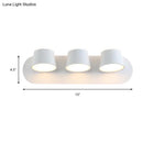 DecorBites™ Modern 1/2/3-Light Bedroom Wall Sconce with Cone Metal Shade - White/Black Vanity Lighting Fixture in White Light