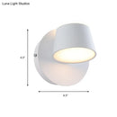 DecorBites™ Modern 1/2/3-Light Bedroom Wall Sconce with Cone Metal Shade - White/Black Vanity Lighting Fixture in White Light