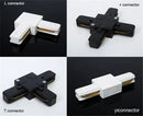 Modern 100cm black & white track for living room lighting