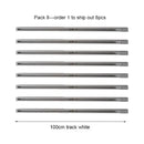 Modern 100cm black & white track for living room lighting