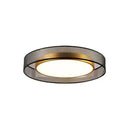 Modern 16w copper ceiling light for living room with frosted glass