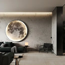 Modern 3d moon earth led wall lamp for bedroom living room decor