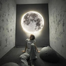 Modern 3d moon earth led wall lamp for bedroom living room decor