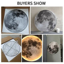 Modern 3d moon earth led wall lamp for bedroom living room decor