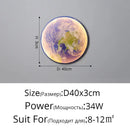 Modern 3d moon earth led wall lamp for bedroom living room decor