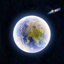 Modern 3d moon earth led wall lamp for bedroom living room decor