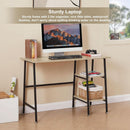 Modern 43 Inch Computer Desk with Adjustable Storage Shelves