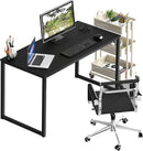 Modern 48 Inch Black Computer Desk for Home Office