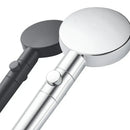 Modern 5-function shower head bathroom sprayer in white silver & black