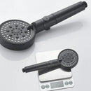 Modern 5-function shower head bathroom sprayer in white silver & black
