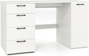 Modern 53 Inch White Computer Desk with Charging Station