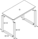 Modern 63 Inch Computer Desk for Home Office Use
