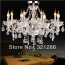 Modern 8 arm crystal k9 chandelier living room lighting