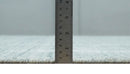 Modern 8x10 Hand Made striped silver and Gray Blended Wool Area Rug