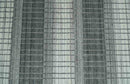 Modern Stripes 8x10 Hand Made Ivory and Gray Blended Wool Area Rug