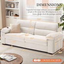 Modern 90.5 Inch Chenille Sofa With USB Charging