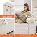 Modern 90.5 Inch Chenille Sofa With USB Charging