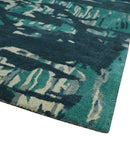 Modern Abstract 2x2, 2x4, 4x6 and 8x10 Feet Multi color Hand Tufted Wool and Viscose Area Rug | BAN01