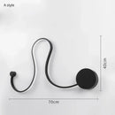 Modern abstract black iron body led wall lamp bedroom sconce