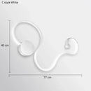 Modern abstract black iron body wall lamp for bedroom living room