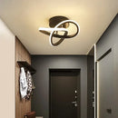 Modern abstract black & white led ceiling light for kitchens