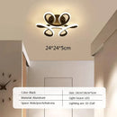 Modern abstract black & white led ceiling light for kitchens