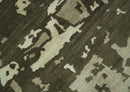 Modern Abstract Brownish - Green and Ivory Hand loom 6x9 wool and Art Silk Area Rug