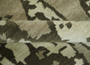 Modern Abstract Brownish - Green and Ivory Hand loom 6x9 wool and Art Silk Area Rug