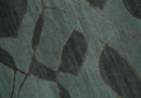 Modern Abstract Charcoal and Gray Hand loom 6x9 Wool and Art Silk Area Rug