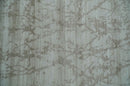 Modern Abstract Gray and Silver Hand knotted 6x9 Viscose Area Rug