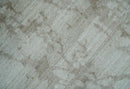 Modern Abstract Gray and Silver Hand knotted 6x9 Viscose Area Rug