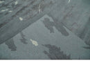 Modern Abstract Gray, Charcoal and Ivory Hand knotted 5x7 wool and Art Silk Area Rug