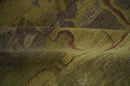 Modern Abstract Green, Olive, Charcoal and Brown Hand knotted 6x9 wool Area Rug