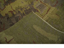 Modern Abstract Green, Olive, Charcoal and Brown Hand knotted 6x9 wool Area Rug