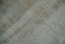 Modern Abstract Silver and Olive Hand knotted 6x9 Bamboo Silk Area Rug