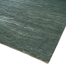 Modern Abstract Silver, Green and Charcoal Hand loom 6x9 wool and Bamboo Silk Area Rug