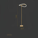 Modern abstract white & gold lines chandelier dining room light
