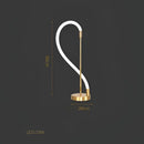 Modern abstract white & gold lines chandelier dining room light