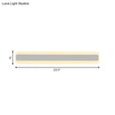 DecorBites™ Modern Acrylic LED Bathroom Vanity Lighting Fixture in Warm/White Light, 16"/19.5"/23.5" Wide