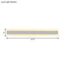DecorBites™ Modern Acrylic LED Bathroom Vanity Lighting Fixture in Warm/White Light, 16"/19.5"/23.5" Wide