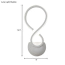 DecorBites™ Modern Acrylic LED Wall Sconce - Twist Design, White Finish, Ideal for Living Room Lighting