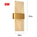 Modern acrylic touch sensor led wall lamp bedroom sconce