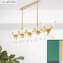 DecorBites™ Modern Acrylic Tube Island Pendant Light - 16/20 Lights - Black/White/Gold - Dining Room Ceiling Lighting