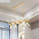 DecorBites™ Modern Acrylic Tube Island Pendant Light - 16/20 Lights - Black/White/Gold - Dining Room Ceiling Lighting