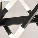 DecorBites™ Modern Acrylic Tube Island Pendant Light - 16/20 Lights - Black/White/Gold - Dining Room Ceiling Lighting